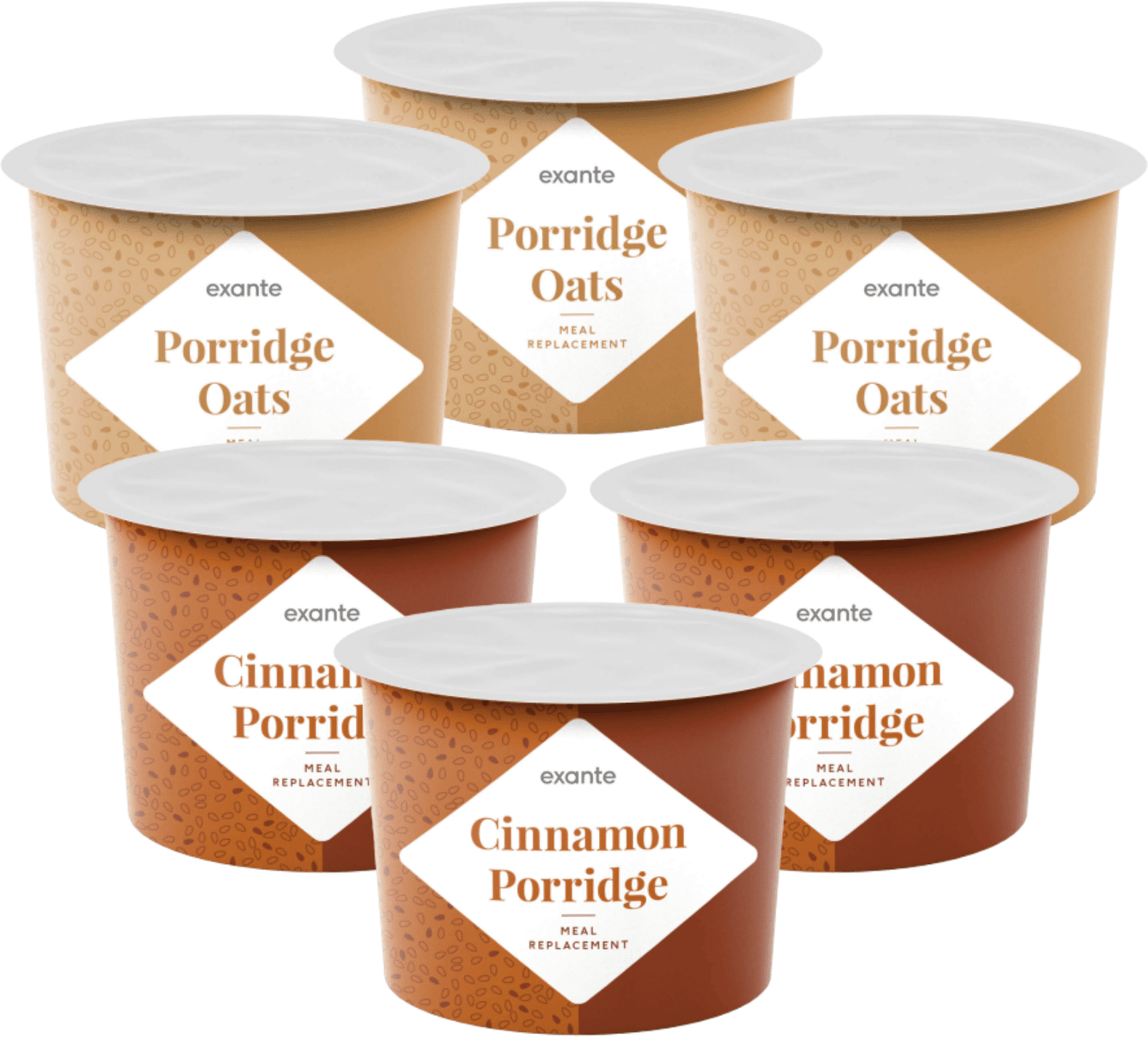 Meal Replacement Variety 6-Pack Porridge Pots Meal Replacement Variety 6-Pack Porridge Pots