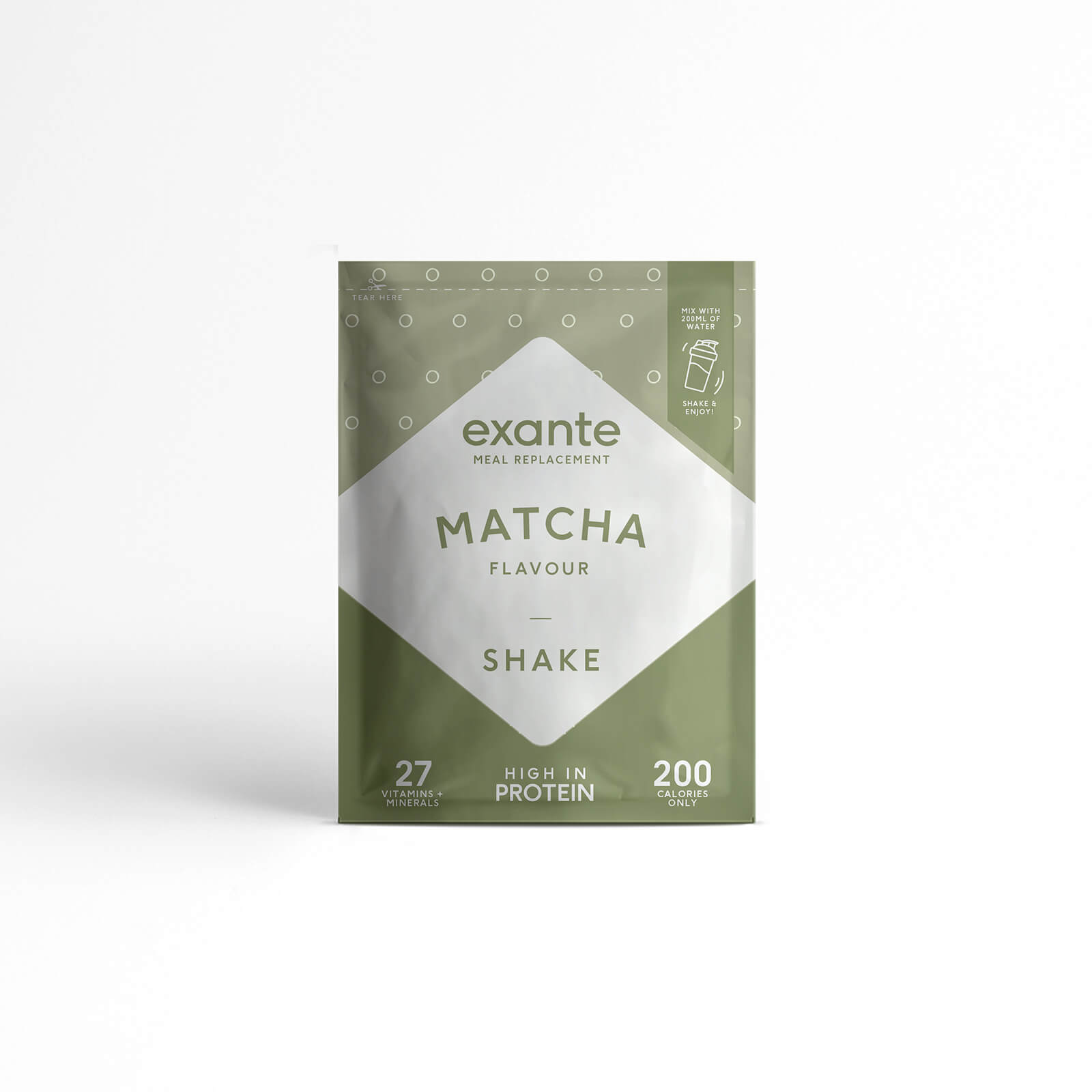 Exante Diet Meal Replacement Box of 7 Matcha Shake