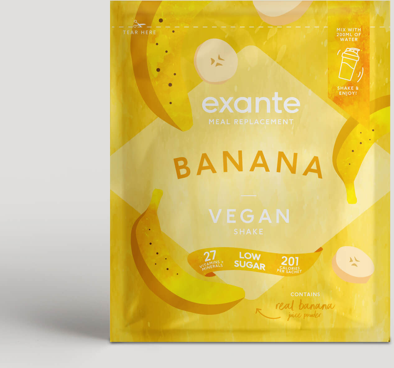 Exante Diet Vegan Meal Replacement Banana Shake Exante Diet Vegan Meal Replacement Banana Shake