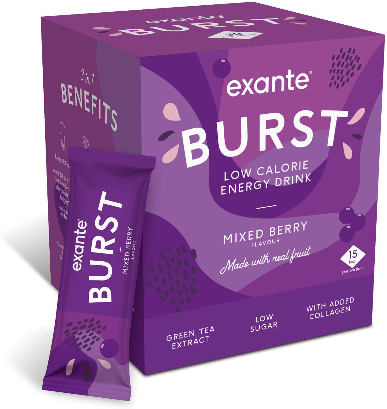 Exante Diet Mixed Berry BURST Box of 30