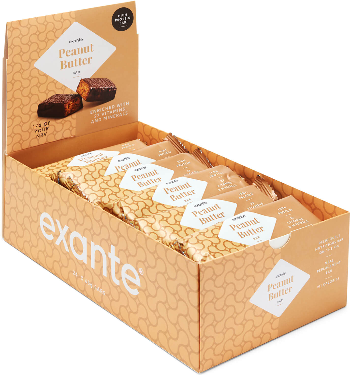 Exante Diet Peanut Butter Bar, Box of 24 Exante Diet Peanut Butter Bar, Box of 24