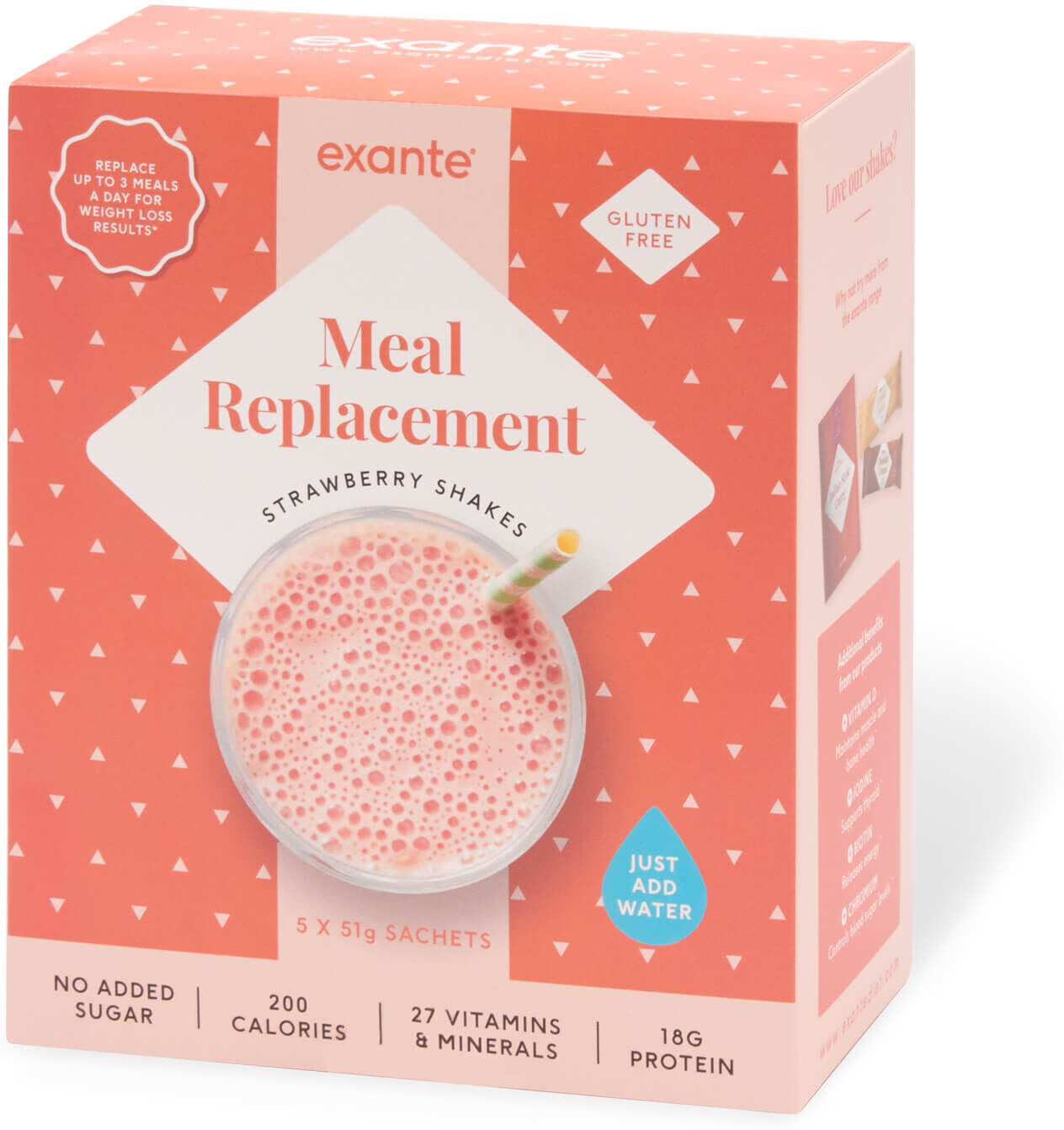 Meal Replacement Strawberry Shake, Pack of 5 Meal Replacement Strawberry Shake, Pack of 5