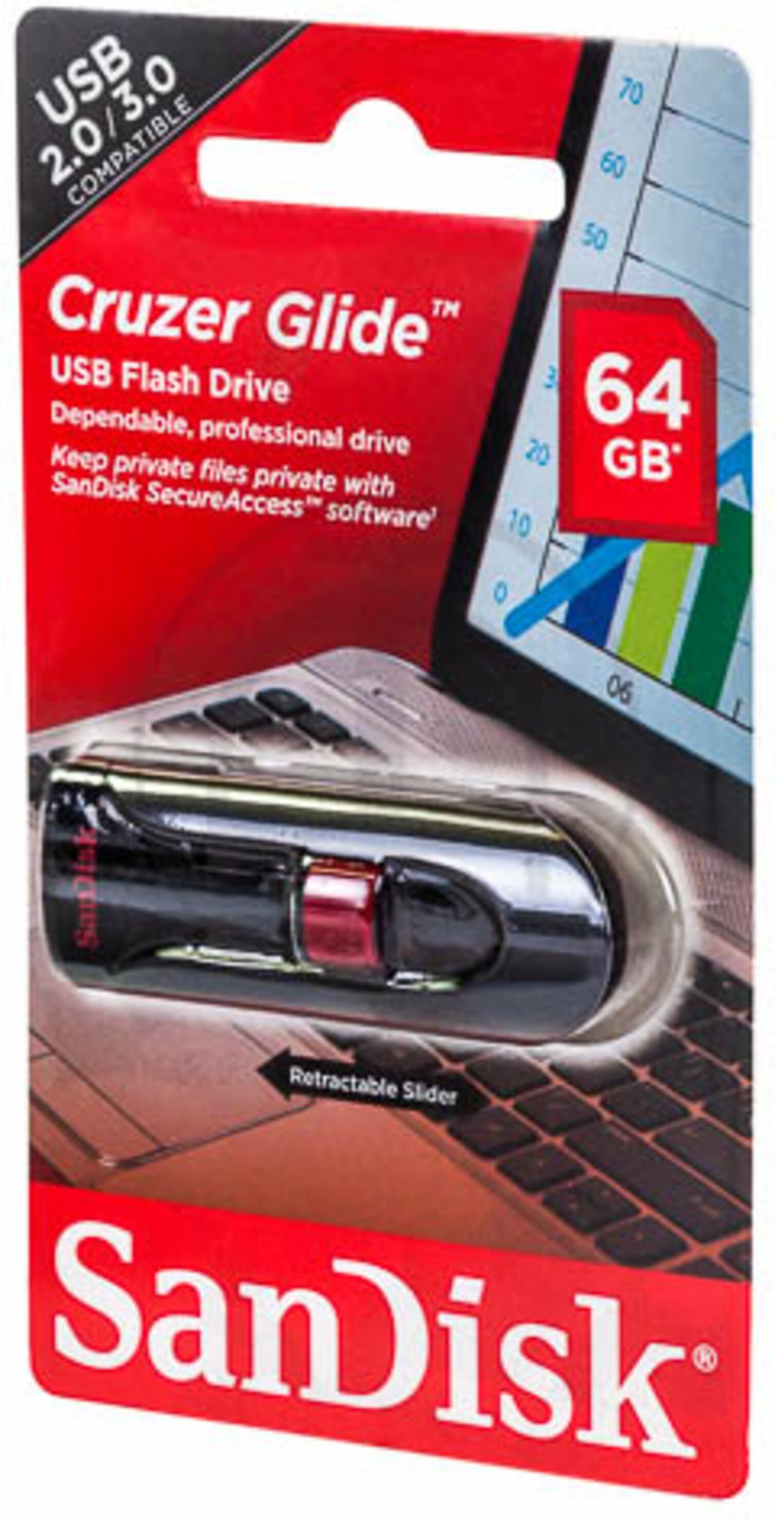 SanDisk Cruzer Glide USB 2.0 STICK 64GB