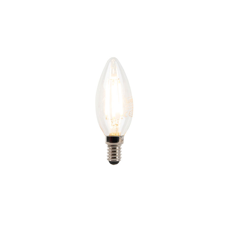 LUEDD E14 LED B35 Candle Clear Filament 3W 300LM 2700K Dimmable
