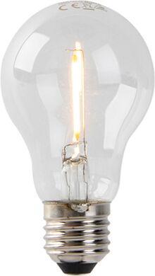 LUEDD Set of 5 E27 E27 LED A60 Clear Filament 1W 80LM 2200K Non-Dimmable LUEDD Set of 5 E27 E27 LED A60 Clear Filament 1W 80LM 2200K Non-Dimmable