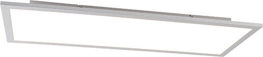 QAZQA Modern LED-paneel staal incl. LED 80 cm - Liv QAZQA Modern LED-paneel staal incl. LED 80 cm - Liv