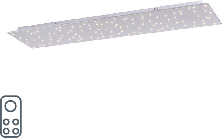 Paul Neuhaus Ceiling lamp white 100 cm incl. LED with remote control - Lucci Paul Neuhaus Ceiling lamp white 100 cm incl. LED with remote control - Lucci