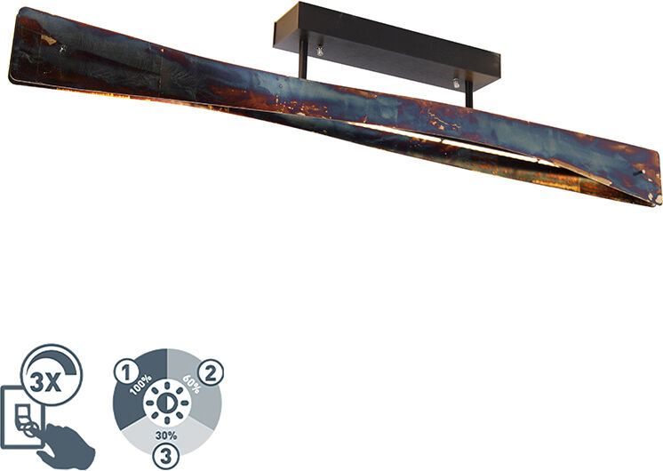 MTK Leuchten Plafondlamp multicolor incl. LED 4-staps dimbaar - Sjaak MTK Leuchten Plafondlamp multicolor incl. LED 4-staps dimbaar - Sjaak