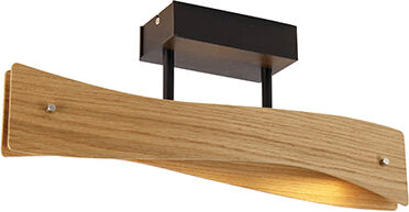 MTK Leuchten Moderne plafondlamp hout incl. LED - Sjaak S MTK Leuchten Moderne plafondlamp hout incl. LED - Sjaak S