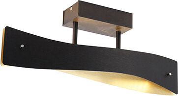 MTK Leuchten Moderne plafondlamp zwart incl. LED - Sjaak S MTK Leuchten Moderne plafondlamp zwart incl. LED - Sjaak S