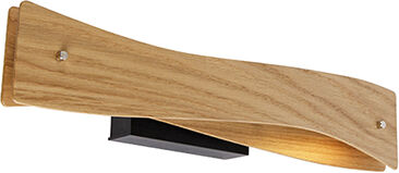 MTK Leuchten Modern wall lamp wood incl. LED - Sjaak MTK Leuchten Modern wall lamp wood incl. LED - Sjaak