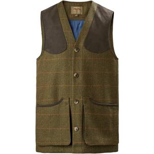 Musto Men's Light Machine Washable Tweed Waist Coat Green M