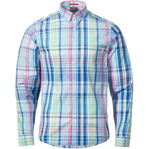 Musto Men's Marina Plaid Long-sleeve Shirt Blue L