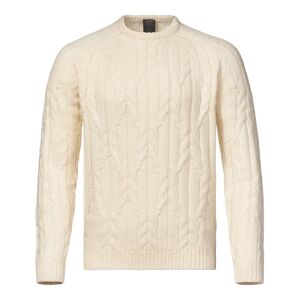 Musto Men's Marina Cable Knit Off White XXL