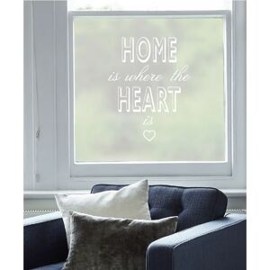 Happy Larry Heart Window Film brown/white 50.0 H x 50.0 W cm