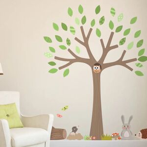 Stickerscape Woodland Tree Spring Edition Wall Sticker brown/green 98.0 H x 130.0 W cm