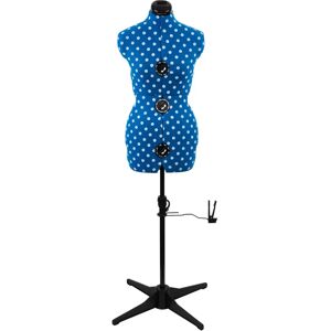 Sewing Online Adjustable Dressmakers Dummy, In Duckegg Polka Dot With Hem Marker, Dress Form Sizes 10-16 To Pin, Measure, Fit & Display Your Clothes 160.0 H x 60.0 W x 70.0 D cm