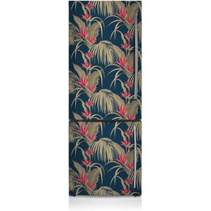 17 Stories Tropical Palm Trees Freezer Door Sticker blue/brown/red 190.0 H x 70.0 W cm