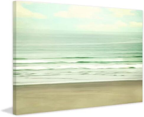 Beachcrest Home 'Calm' Photographic Print Beachcrest Home Size: 101 cm H x 152 cm W , Format: Wrapped Canvas, Matte Colour: No Matte  - Size: 61cm H x 61cm W x 3.81cm D