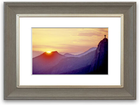 East Urban Home 'Sunset Over Brazil' Framed Photographic Print East Urban Home Size: 93 cm H x 70 cm W, Frame Options: Grey  - Size: 50 cm H x 70 cm W East Urban Home 'Sunset Over Brazil' Framed Photographic Print East Urban Home Size: 93 cm H x 70 cm W, Frame Options: Grey  - Size: 50 cm H x 70 cm W