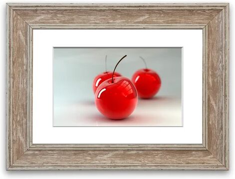 East Urban Home 'Glass Cherries Cornwall' Framed Photographic Print East Urban Home Size: 70 cm H x 93 cm W, Frame Options: Walnut  - Size: 50 cm H x 70 cm W East Urban Home 'Glass Cherries Cornwall' Framed Photographic Print East Urban Home Size: 70 cm H x 93 cm W, Frame Options: Walnut  - Size: 50 cm H x 70 cm W
