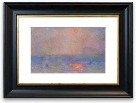 East Urban Home 'Waterloo Bridge, The Sun in the Fog By Monet Cornwall' Framed Photographic Print East Urban Home Size: 93 cm H x 126 cm W, Frame Options: Black Matt  - Size: 93 cm H x 70 cm W East Urban Home 'Waterloo Bridge, The Sun in the Fog By Monet Cornwall' Framed Photographic Print East Urban Home Size: 93 cm H x 126 cm W, Frame Options: Black Matt  - Size: 93 cm H x 70 cm W