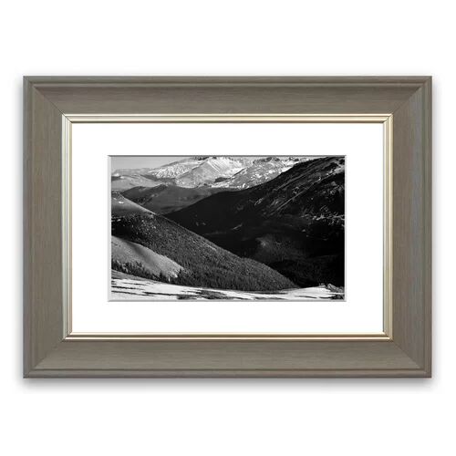 East Urban Home 'Rocky Mountain National Park Colorado 3' by Ansel Adams Framed Photographic Print East Urban Home Size: 93 cm H x 70 cm W, Frame Options: Grey  - Size: 93 cm H x 70 cm W