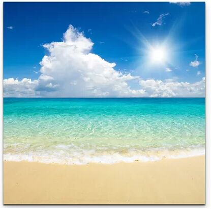 East Urban Home Beautiful Tropical Sandy Beach Photographic Print on Canvas East Urban Home  - Size: Large