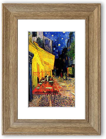 East Urban Home 'The Cafe Terrace On The Place Du Forum, Arles, At Night ' Framed Photographic Print East Urban Home Size: 50 cm H x 70 cm W, Frame Options: Teak  - Size: 93 cm H x 126 cm W East Urban Home 'The Cafe Terrace On The Place Du Forum, Arles, At Night ' Framed Photographic Print East Urban Home Size: 50 cm H x 70 cm W, Frame Options: Teak  - Size: 93 cm H x 126 cm W