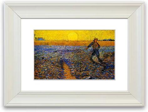 East Urban Home 'Vangogh_06 Cornwall' Framed Photographic Print East Urban Home Size: 93 cm H x 126 cm W, Frame Options: White Matt  - Size: 93 cm H x 70 cm W