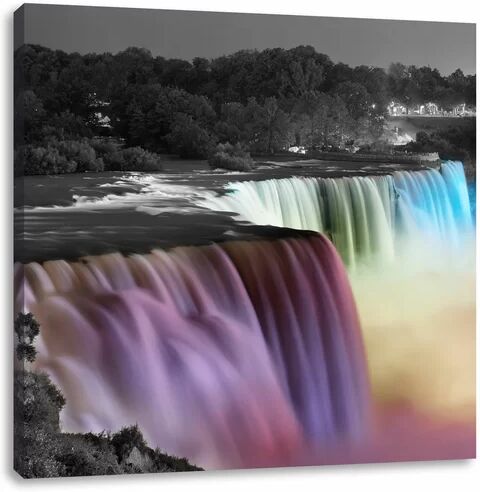 East Urban Home Beautiful Niagara Falls Photographic Print on Canvas East Urban Home Size: 70cm H x 70cm W  - Size: 70cm H x 70cm W