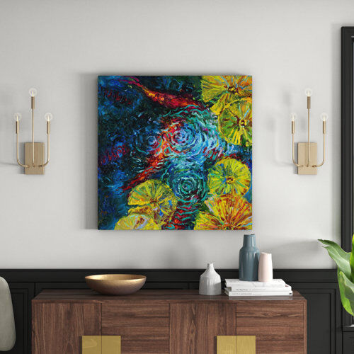 East Urban Home 'Dieci' by Iris Scott Acrylic Painting Print on Wrapped Canvas East Urban Home Size: 91.44cm H x 91.44cm W  - Size: 50.8cm H x 76.2cm W East Urban Home 'Dieci' by Iris Scott Acrylic Painting Print on Wrapped Canvas East Urban Home Size: 91.44cm H x 91.44cm W  - Size: 50.8cm H x 76.2cm W