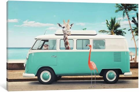 East Urban Home 'On The Road' Art Print on Canvas East Urban Home Size: 66.04cm H x 101.6cm W x 3.81cm D  - Size: 101.6cm H x 66.04cm W x 1.91cm D East Urban Home 'On The Road' Art Print on Canvas East Urban Home Size: 66.04cm H x 101.6cm W x 3.81cm D  - Size: 101.6cm H x 66.04cm W x 1.91cm D