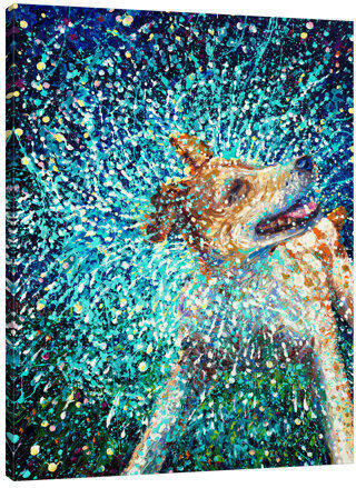 Latitude Run Jack Russell by Iris Scott - Wrapped Canvas Graphic Art Print Latitude Run Size: 102 cm H x 76 cm W  - Size: 61cm H X 52cm W X 52cm D Latitude Run Jack Russell by Iris Scott - Wrapped Canvas Graphic Art Print Latitude Run Size: 102 cm H x 76 cm W  - Size: 61cm H X 52cm W X 52cm D