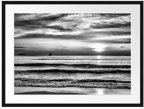 East Urban Home 'Malibu Beach Sunrise' Framed Photographic Print East Urban Home Size: 60cm H x 80cm W  - Size: 40cm H x 55cm W East Urban Home 'Malibu Beach Sunrise' Framed Photographic Print East Urban Home Size: 60cm H x 80cm W  - Size: 40cm H x 55cm W