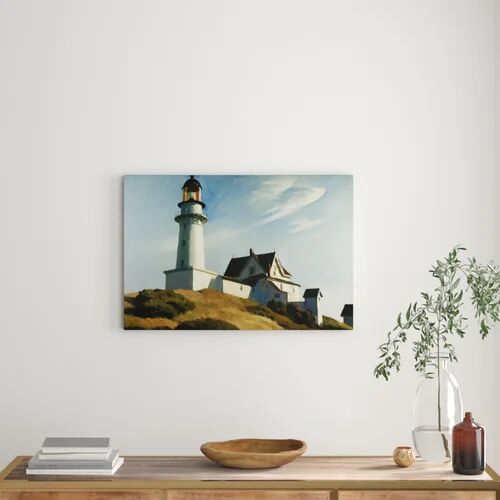 East Urban Home 'Lighthouse at Two Lights' by Edward Hopper Painting East Urban Home Format: Wrapped Canvas, Size: 54.1 cm H x 80 cm W x 3.8 cm D  - Size: 66.7 cm H x 100 cm W x 3.8 cm D