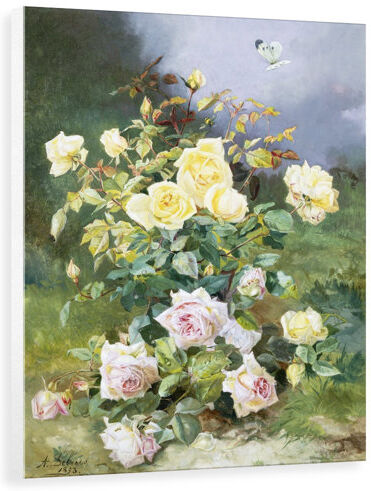 Lily Manor 'A Still Life of Pink and Yellow Roses' Photograph Lily Manor Format: Wrapped Canvas, Size: 100 cm H x 76.4 cm W x 3.8 cm D  - Size: 100 cm H x 98.4 cm W x 3.8 cm D Lily Manor 'A Still Life of Pink and Yellow Roses' Photograph Lily Manor Format: Wrapped Canvas, Size: 100 cm H x 76.4 cm W x 3.8 cm D  - Size: 100 cm H x 98.4 cm W x 3.8 cm D