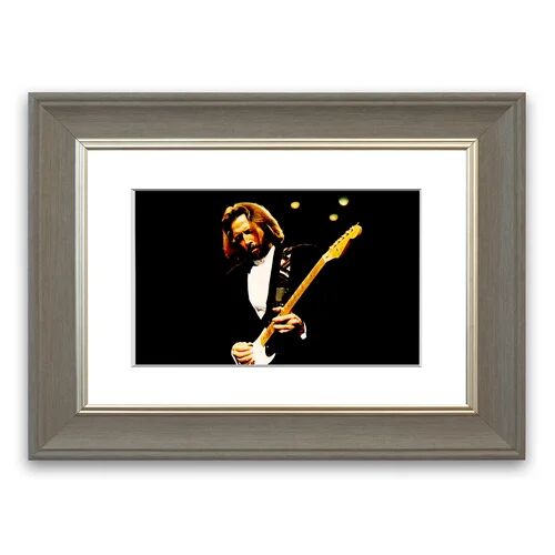 East Urban Home 'Eric Clapton Guitar' Framed Photographic Print East Urban Home Size: 93 cm H x 70 cm W, Frame Options: Grey  - Size: 93 cm H x 70 cm W