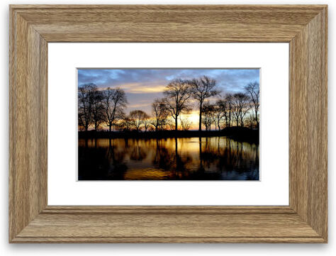 East Urban Home 'Woodland Lake at First Light Cornwall Lake' Framed Photographic Print East Urban Home Size: 93 cm H x 126 cm W, Frame Options: Teak  - Size: 50 cm H x 70 cm W East Urban Home 'Woodland Lake at First Light Cornwall Lake' Framed Photographic Print East Urban Home Size: 93 cm H x 126 cm W, Frame Options: Teak  - Size: 50 cm H x 70 cm W