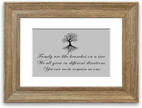 East Urban Home 'Family are Like Branches' Framed Photographic Print East Urban Home Size: 93 cm H x 126 cm W, Frame Options: Teak  - Size: 93 cm H x 126 cm W