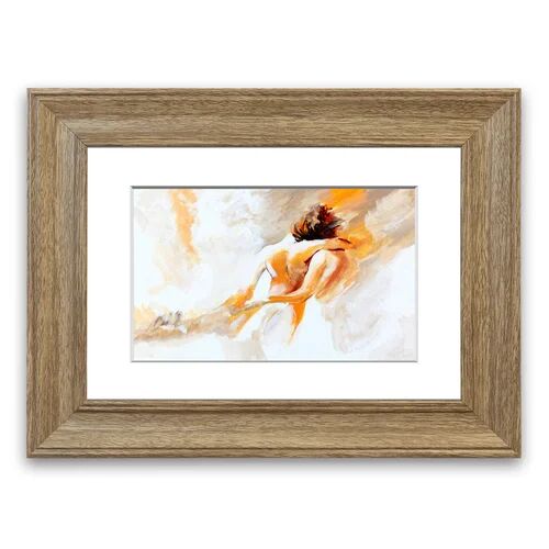 East Urban Home 'In Love Cornwall Personalised' Framed Photographic Print East Urban Home Size: 93 cm H x 126 cm W, Frame Options: Teak  - Size: 50 cm H x 70 cm W East Urban Home 'In Love Cornwall Personalised' Framed Photographic Print East Urban Home Size: 93 cm H x 126 cm W, Frame Options: Teak  - Size: 50 cm H x 70 cm W