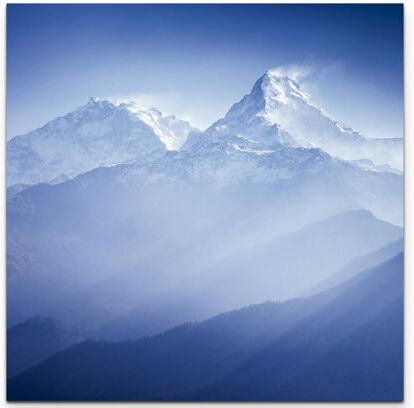 East Urban Home Annapurna Mountain Massif at Sunrise - Nepal Photographic Print on Canvas East Urban Home  - Size: Mini (Under 40cm High) East Urban Home Annapurna Mountain Massif at Sunrise - Nepal Photographic Print on Canvas East Urban Home  - Size: Mini (Under 40cm High)