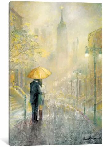 East Urban Home 'City Romance I' Painting on Wrapped Canvas East Urban Home Size: 101.6cm H x 66.04cm W x 1.91cm D  - Size: 101.6cm H x 152.4cm W x 3.81cm D East Urban Home 'City Romance I' Painting on Wrapped Canvas East Urban Home Size: 101.6cm H x 66.04cm W x 1.91cm D  - Size: 101.6cm H x 152.4cm W x 3.81cm D