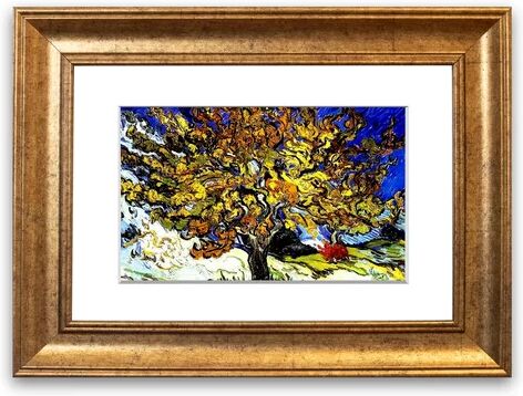 East Urban Home 'Vincent Van Gogh the Mulberry Tree Cornwall' Framed Photographic Print East Urban Home Size: 93 cm H x 126 cm W, Frame Options: Gold Antique  - Size: 50 cm H x 70 cm W