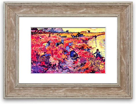 East Urban Home 'The Red Vines By Van Gogh Cornwall' Framed Photographic Print East Urban Home Size: 70 cm H x 93 cm W, Frame Options: Walnut  - Size: 70 cm H x 93 cm W East Urban Home 'The Red Vines By Van Gogh Cornwall' Framed Photographic Print East Urban Home Size: 70 cm H x 93 cm W, Frame Options: Walnut  - Size: 70 cm H x 93 cm W
