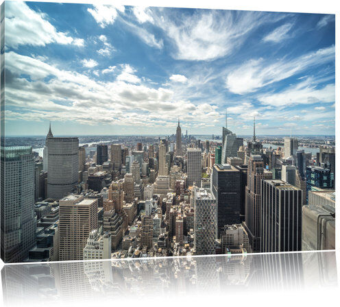 Pixxprint New York Skyline Photographic Print on Canvas Pixxprint Size: 80 cm H x 120 cm W  - Size: 70cm H x 100cm W Pixxprint New York Skyline Photographic Print on Canvas Pixxprint Size: 80 cm H x 120 cm W  - Size: 70cm H x 100cm W