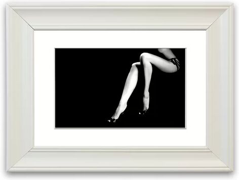 East Urban Home 'Legs Cornwall Bedroom' Framed Photographic Print East Urban Home Size: 93 cm H x 70 cm W, Frame Options: Matte White  - Size: 93 cm H x 126 cm W