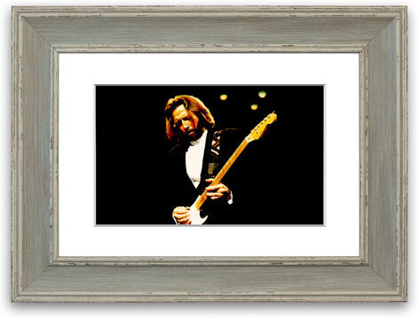 East Urban Home 'Eric Clapton Guitar' Framed Photographic Print East Urban Home Size: 93 cm H x 70 cm W, Frame Options: Blue  - Size: 93 cm H x 126 cm W East Urban Home 'Eric Clapton Guitar' Framed Photographic Print East Urban Home Size: 93 cm H x 70 cm W, Frame Options: Blue  - Size: 93 cm H x 126 cm W