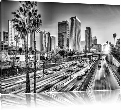 East Urban Home Street Traffic in Los Angeles Wall Art on Canvas East Urban Home Size: 80 cm H x 120 cm W  - Size: 100 cm H x 70 cm W East Urban Home Street Traffic in Los Angeles Wall Art on Canvas East Urban Home Size: 80 cm H x 120 cm W  - Size: 100 cm H x 70 cm W