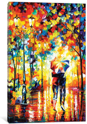 East Urban Home 'Under One Umbrella' Painting on Wrapped Canvas East Urban Home Size: 66.04cm H x 45.72cm W x 3.81cm D  - Size: 66.04cm H x 45.72cm W x 3.81cm D East Urban Home 'Under One Umbrella' Painting on Wrapped Canvas East Urban Home Size: 66.04cm H x 45.72cm W x 3.81cm D  - Size: 66.04cm H x 45.72cm W x 3.81cm D